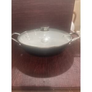 Wolfgang Puck, Cast Iron Casserole Enameled Interior.